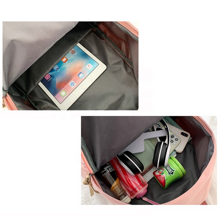 Nylon cloth casual female backpack primary school backpack outdoor large capacity double shoulder summer male bag