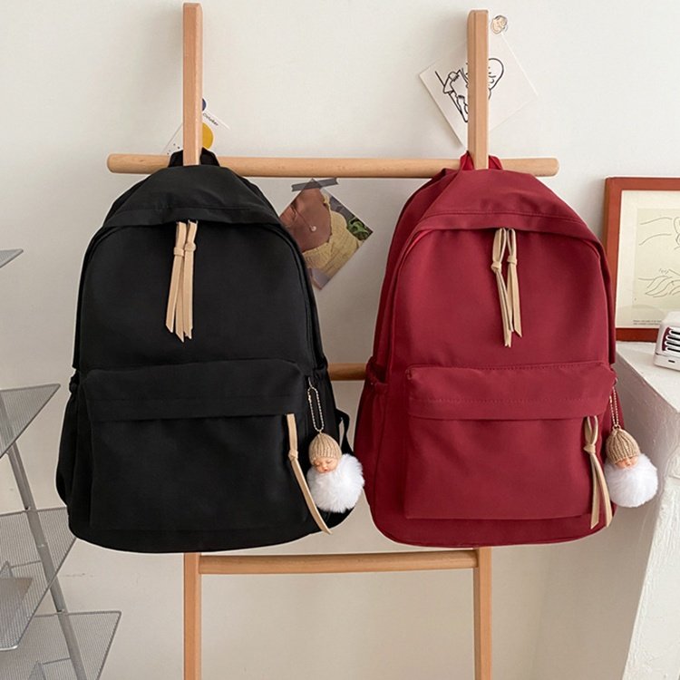Nylon cloth casual female backpack primary school backpack outdoor large capacity double shoulder summer male bag