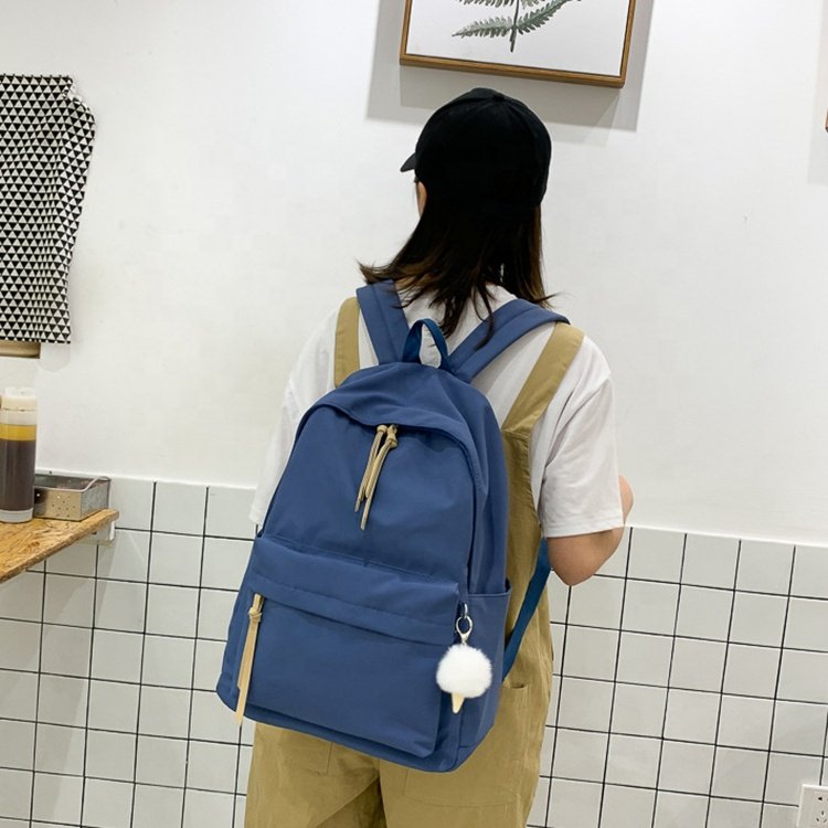 Nylon cloth casual female backpack primary school backpack outdoor large capacity double shoulder summer male bag