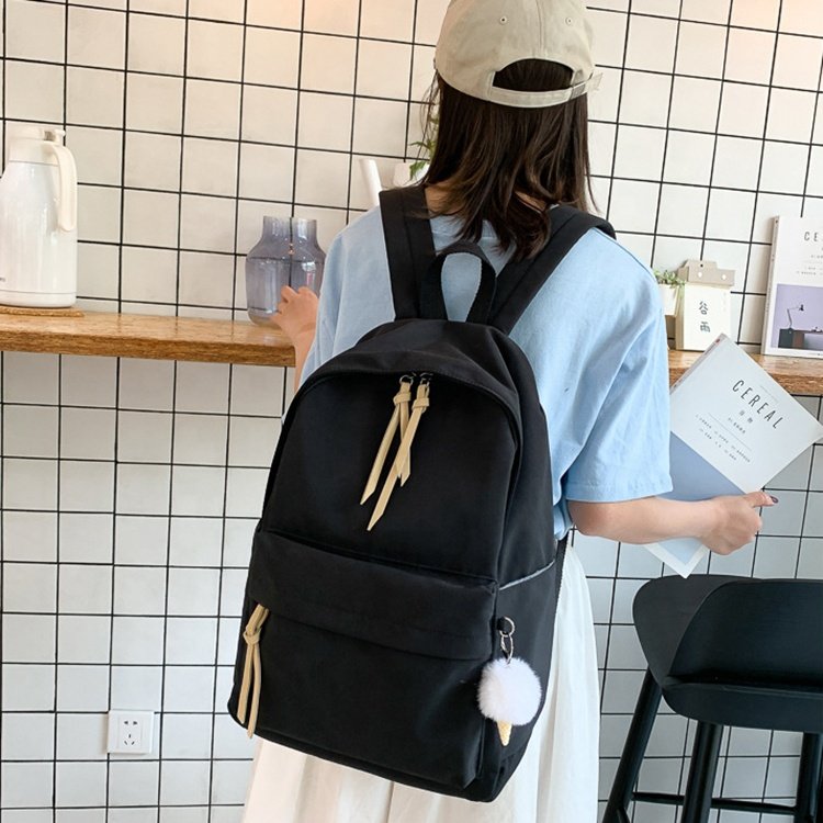 Nylon cloth casual female backpack primary school backpack outdoor large capacity double shoulder summer male bag