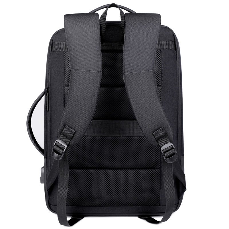 High Quality Scalable Oxford Computer Backpack Men Waterproof Travelling Laptop Bag USB Charging Port Multifunctional Features