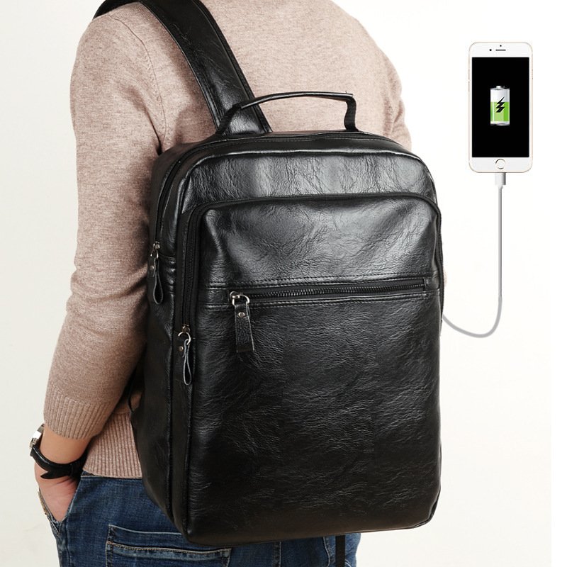 OEM ODM factory Twinkle 2024 custom Vintage Waterproof men Artificial Leather Travel Laptop Bag backpack PU
