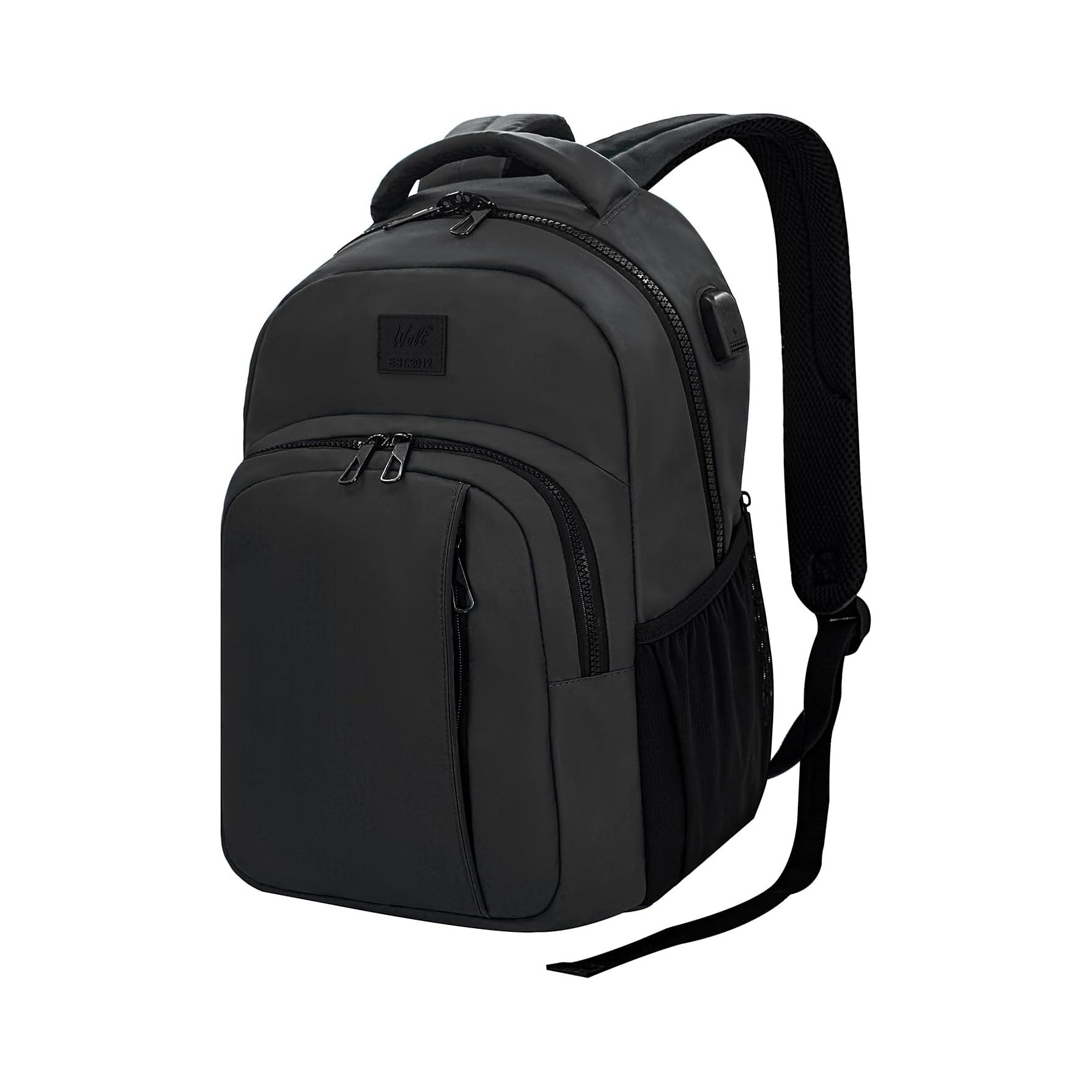 Wolt Casual Laptop Backpack for Women Men Computer Bags with USB Port Waterproof Business Work Travel Daypack 15.6 Inch Laptop