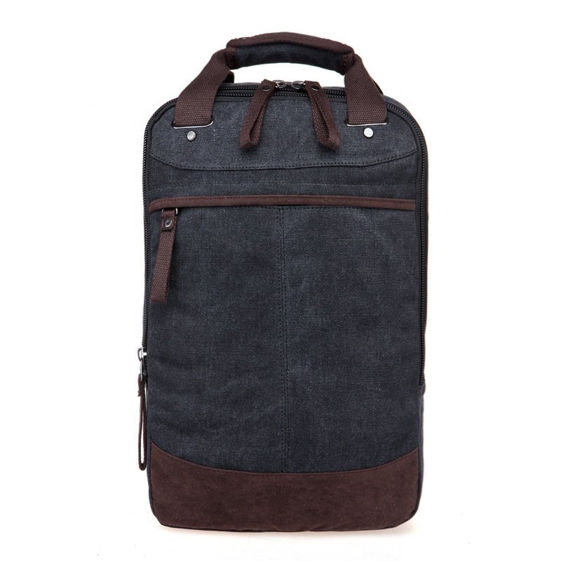 Wholesale travel blank vintage custom student canvas unbranded laptop bags backpack mens for laptop