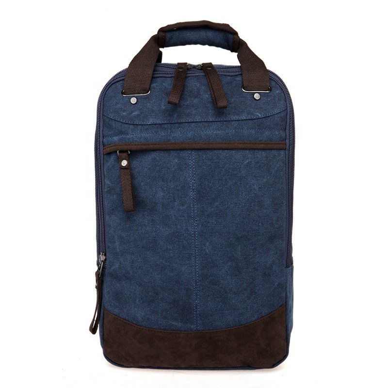 Wholesale travel blank vintage custom student canvas unbranded laptop bags backpack mens for laptop