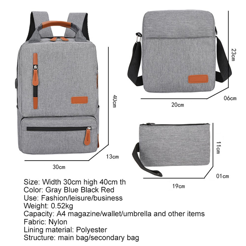 Factory Custom Logo Wholesale School Students Backpack Waterproof School Bags For Laptop Backpack Set computer bag set with logo
