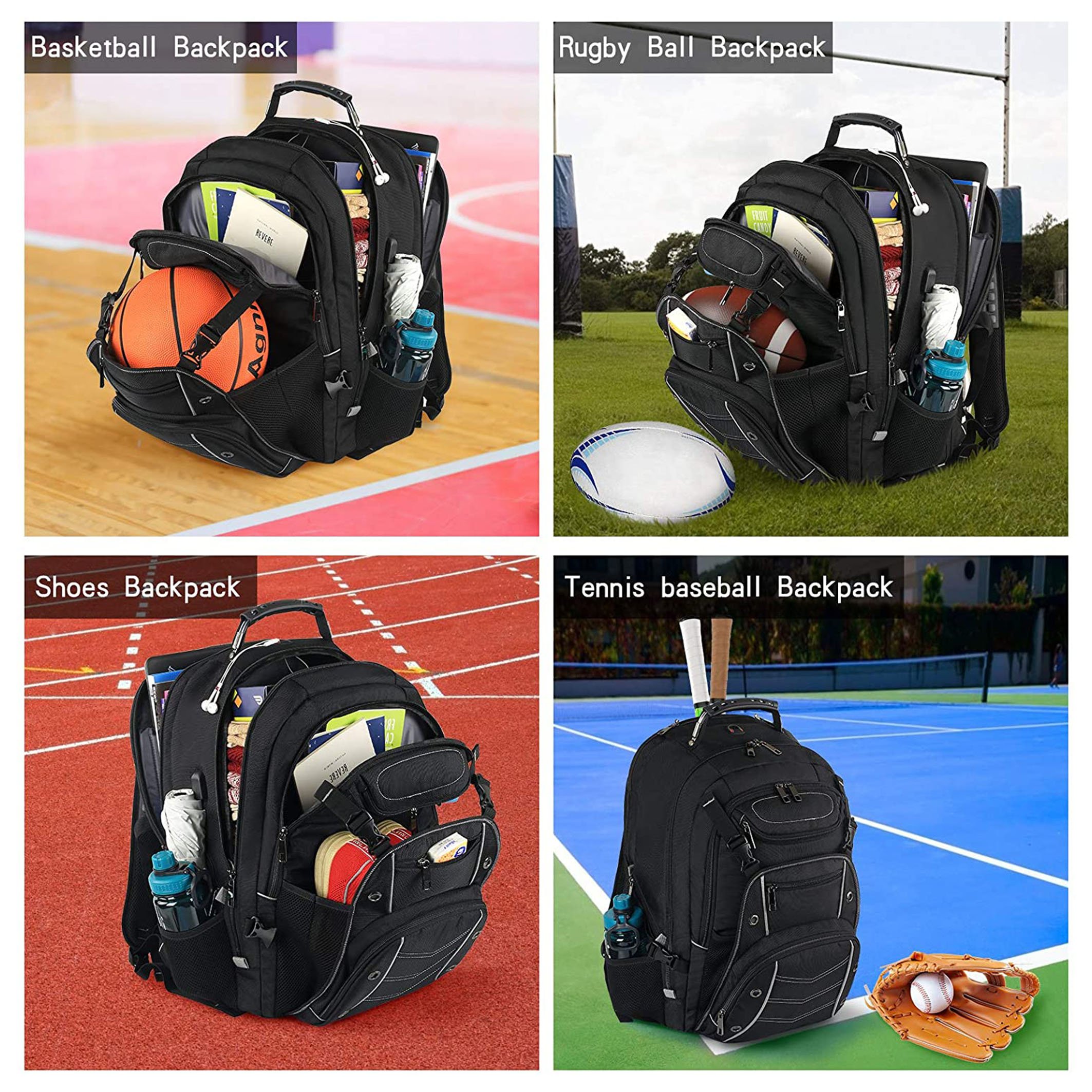 Anti Theft Laptop Backpack with USB Charger Port for Men 55L Extra Large Laptops Backpack