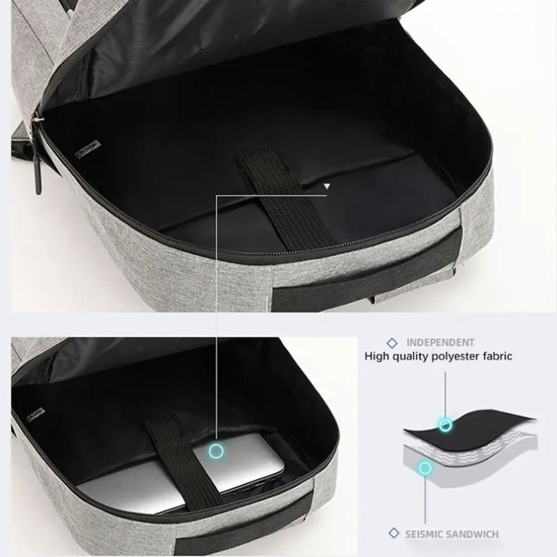 Low Moq Nylon Laptop Backpacks School Bags Custom logo Anti Theft Business Laptop Bags With Large capacity Travel Bags for Men