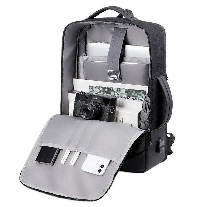 Customized Logo Large Capacity Back Pack Student College School Bags Anti-Theft Waterproof Men Laptop Backpack