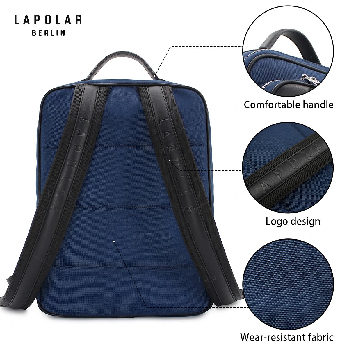 LAPOLAR Factory wholesale new hot sell design fashion custom waterproof travel men backpack bag casual sports laptop backpacks