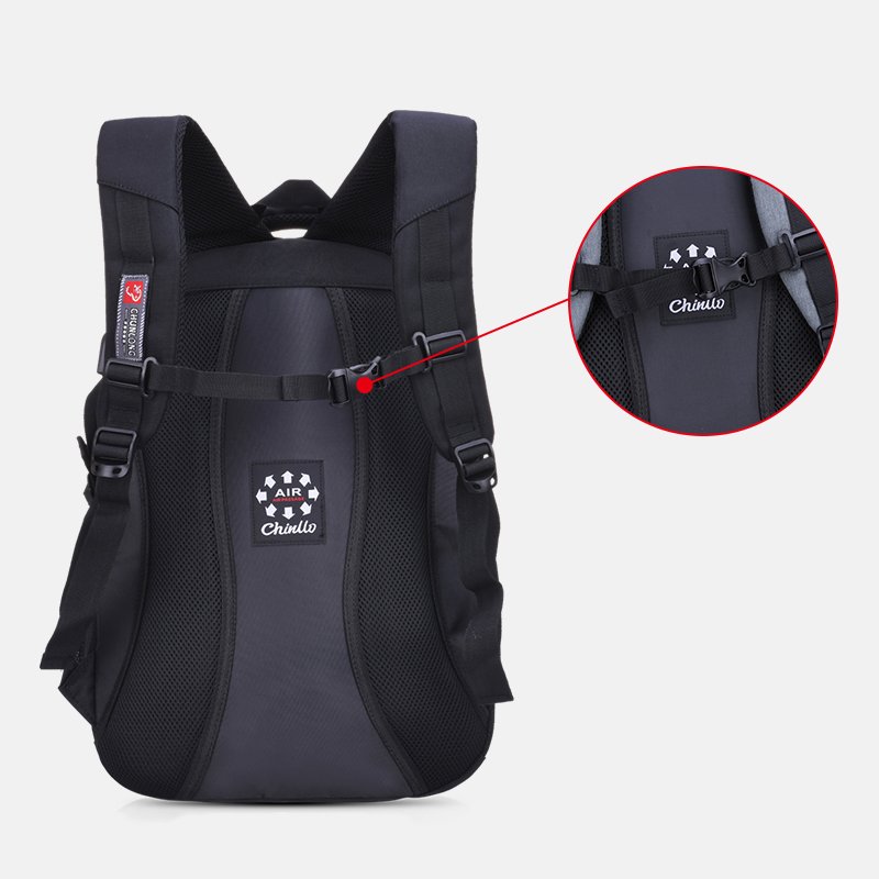 Chinllo Personalized Factory Price Computer Bags Recycled Oxford Backpacks School Bags With USB Laptop Backpack For Men