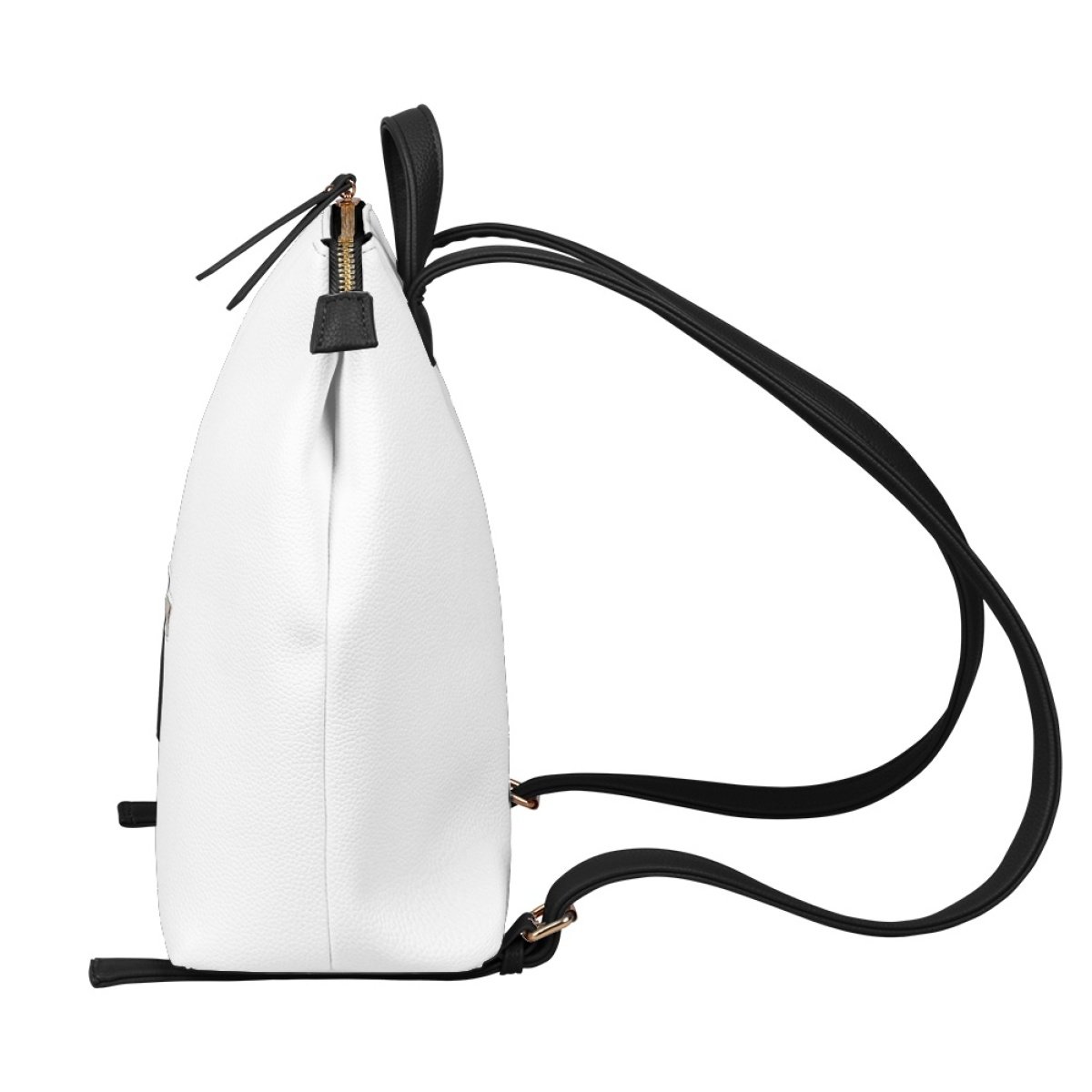 Women's Casual Shoulder Bag Business Laptop Backpack Outdoor PU Leather Present For Mother Waterproof Custom Print On Demand