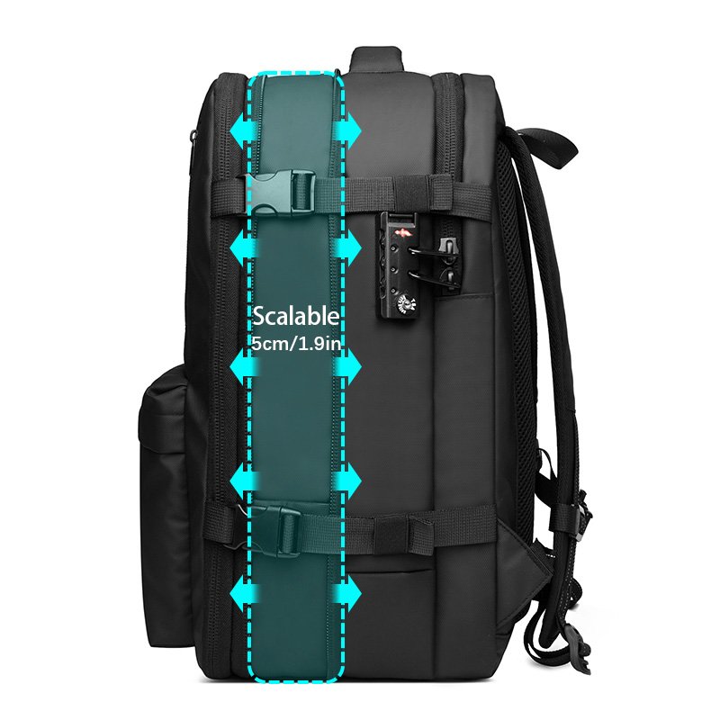 Wholesale Large Capacity Backpack Anti-theft Custom USB TYPE-C Vacuum Compression Waterproof Air Travel Business Laptop Backpack