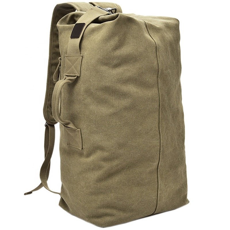 Trends 2024 customized large capacity canvas outdoor travel sports tote shoulder backpack bag