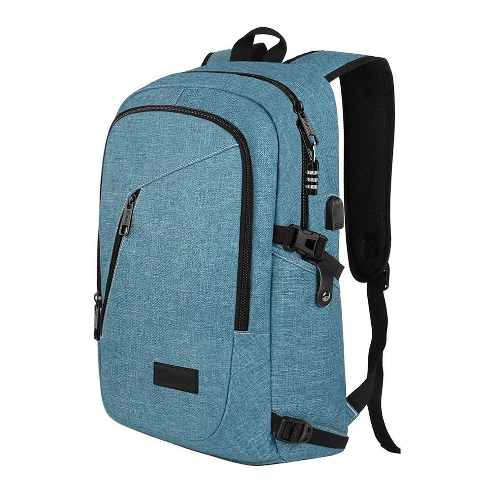 Fashion Bag Pack College Commute Custom Smart USB Charging Rucksack Anti Theft Slim Laptop Backpack