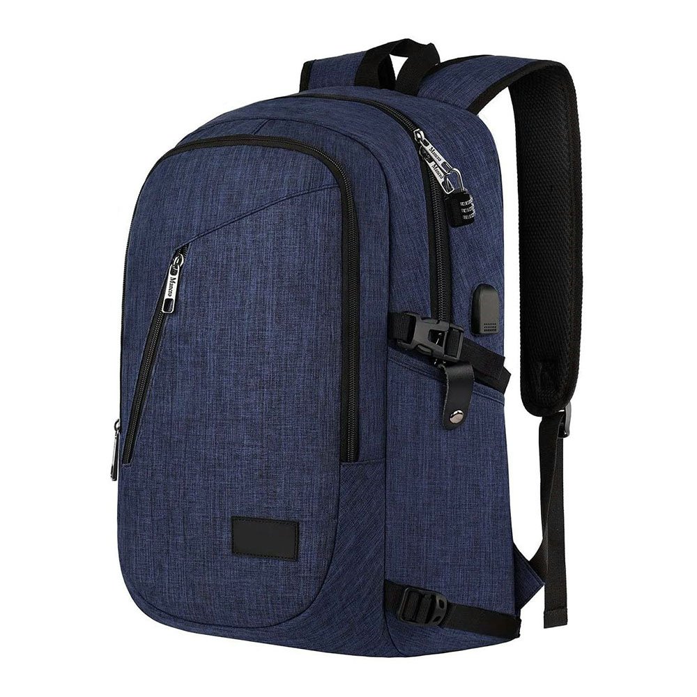 Fashion Bag Pack College Commute Custom Smart USB Charging Rucksack Anti Theft Slim Laptop Backpack