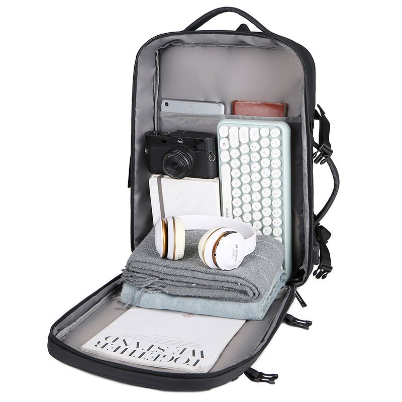 2023 Business Wholesale Large Capacity Travel Bag Laptop Backpack Custom Smart Waterproof for Men Polyester Fashion Unisex 2pcs