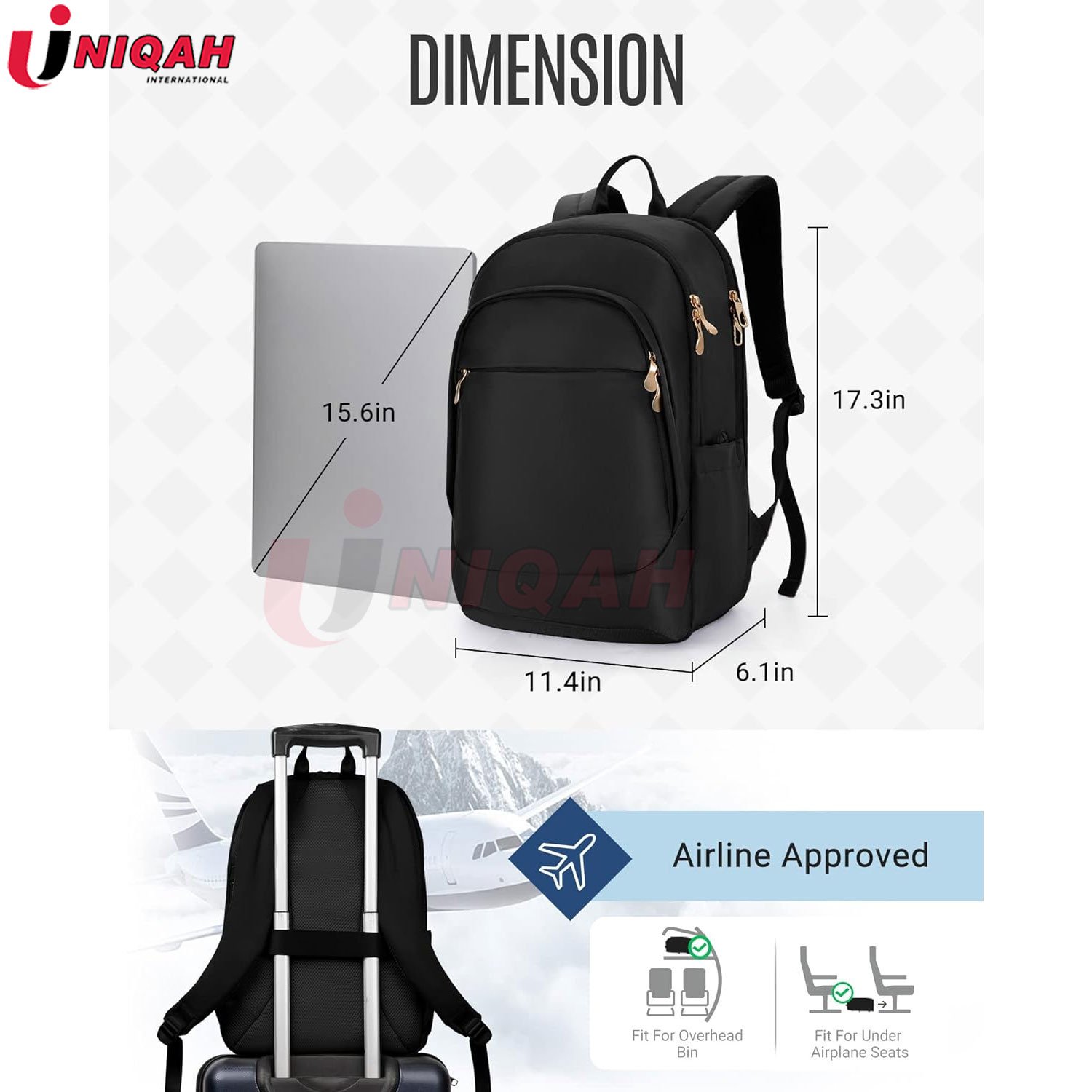 Travel Backpack Women 15.6 Inch Anti Theft Laptop Backpack Hole Water Resistant College Bookbag Factory Price