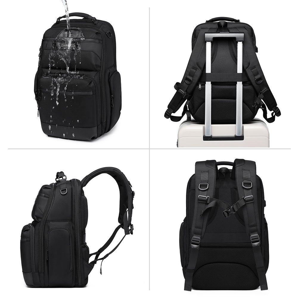 Ozuko 9770 Large Size High Quality Backpack Laptop Bag For Men Business Trip Lightweight Rucksack for Work College Backpack