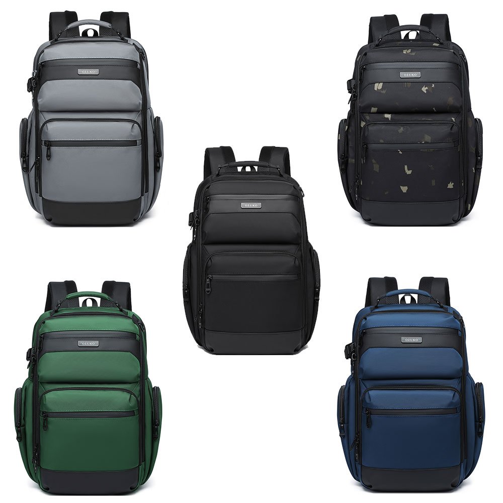 Ozuko 9770 Large Size High Quality Backpack Laptop Bag For Men Business Trip Lightweight Rucksack for Work College Backpack