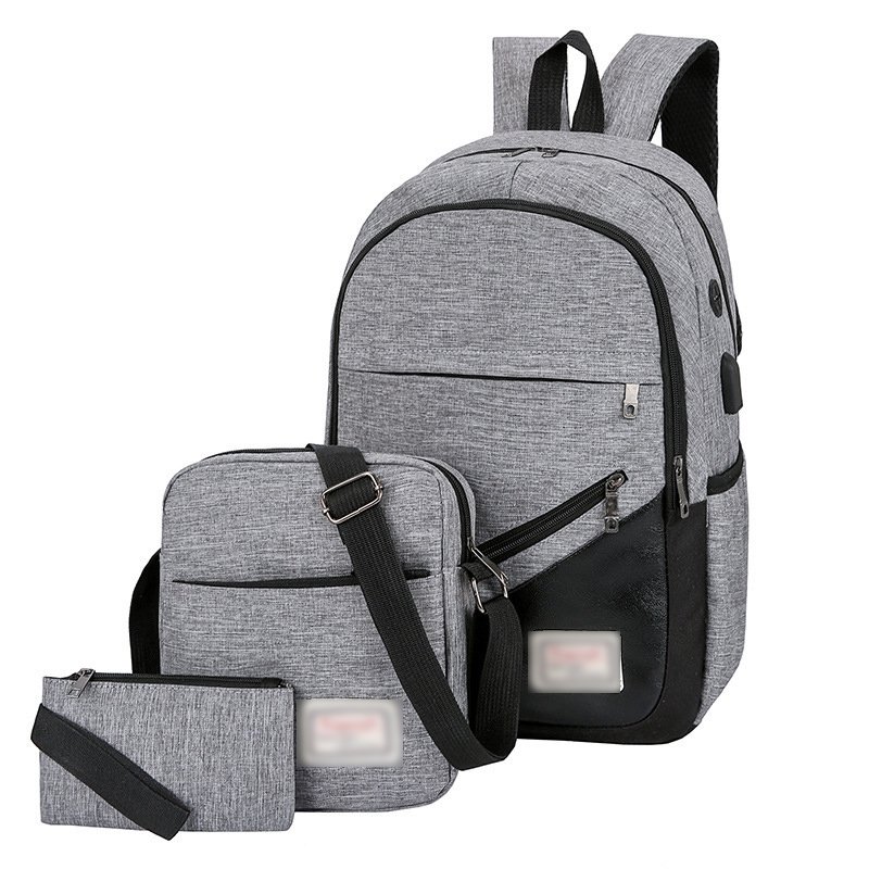 Fashion Design Waterproof Oxford Business Travel Laptop Backpack Student School Bag Set