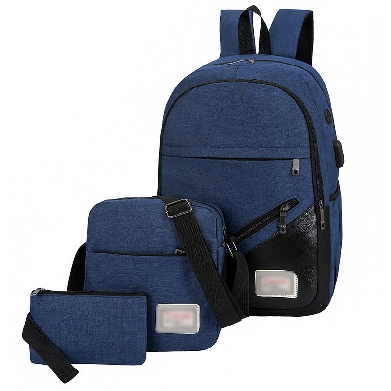 Fashion Design Waterproof Oxford Business Travel Laptop Backpack Student School Bag Set