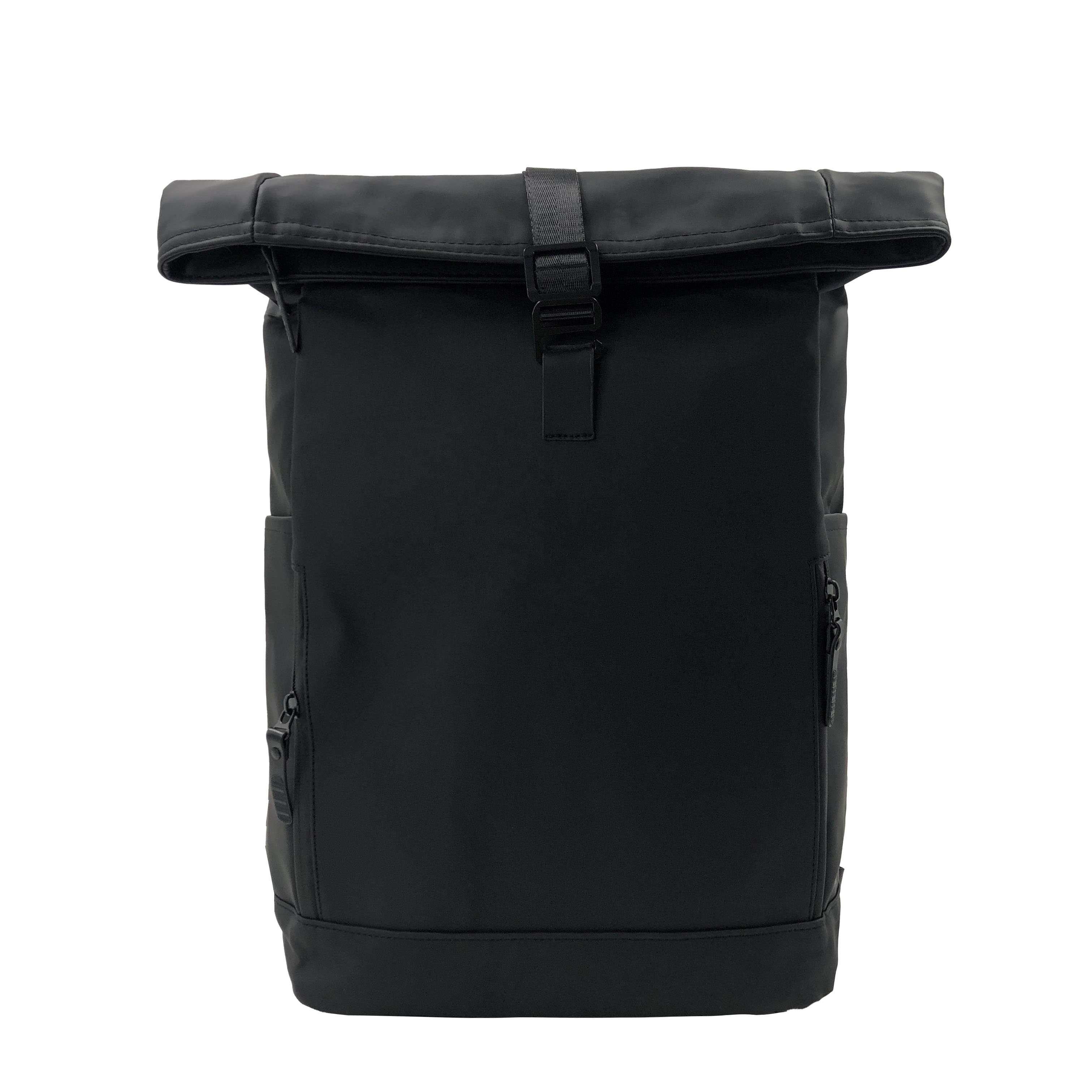 Roll Top Folding Laptop Backpack Bike Bag Nylon Laptop Large Capacity Daily School Travel Backpack