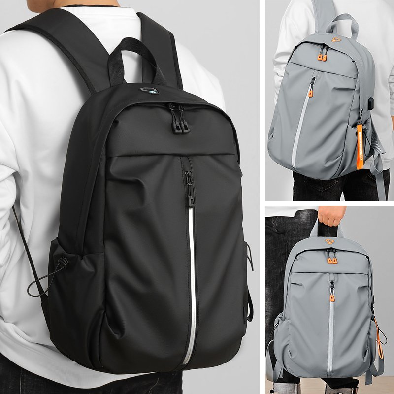 2023 Men's backpacks men college laptop bag with usb charging interface custom logo knapsack rucksack