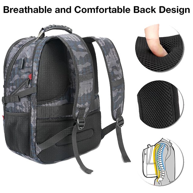 BSCI custom logo Selling backpack office computer bag laptop backpackp with USB Large Capacity Business Backpack