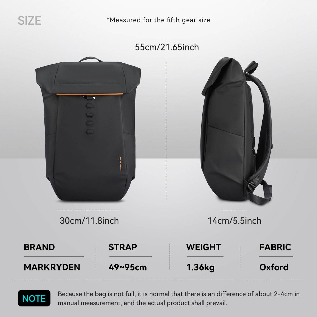 Mark Ryden Factory hot sale large capacity travel backpack outdoor work shoulder bag multifunctional computer bag MR2975-B