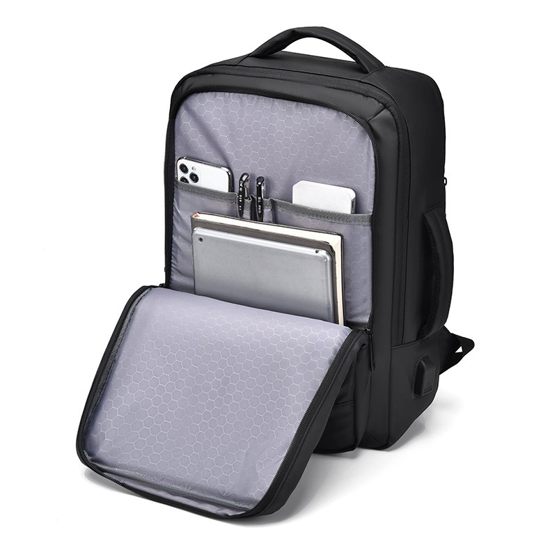 Multifunctional Expandable capacity waterproof computer laptops bags Business USB men's backpacks with high quality