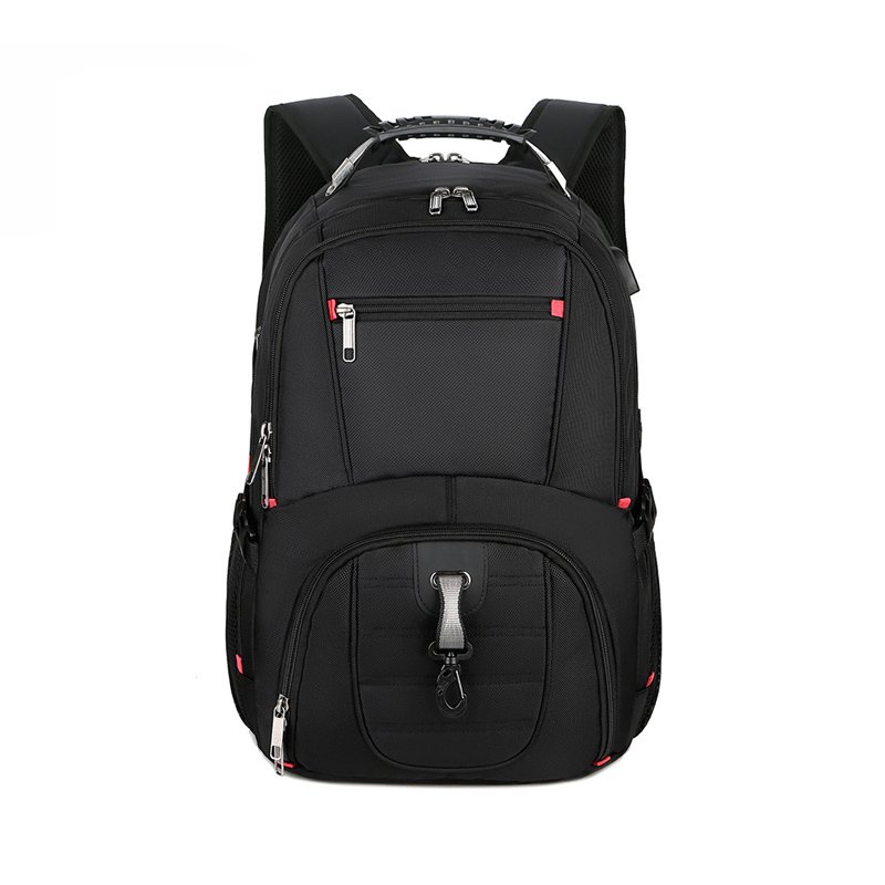 High Quality Mens Waterproof Travel 1680D Nylon Large Capacity 17 Inch 3 Compartment Business Laptop Bag Backpack With USB Port