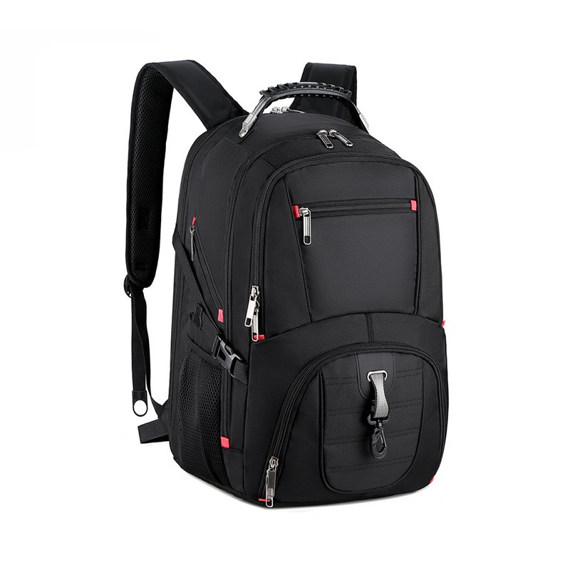 High Quality Mens Waterproof Travel 1680D Nylon Large Capacity 17 Inch 3 Compartment Business Laptop Bag Backpack With USB Port