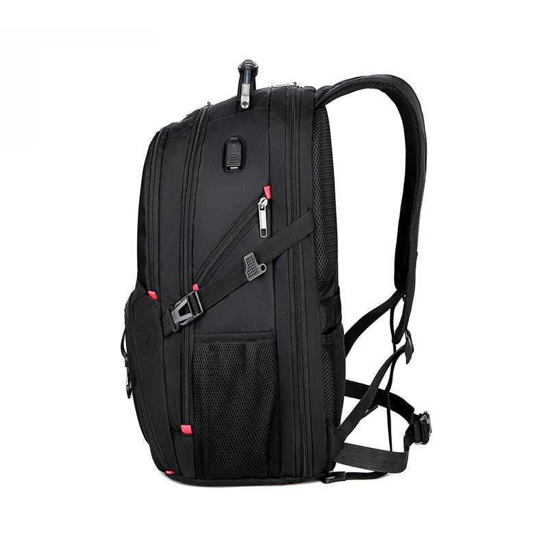 High Quality Mens Waterproof Travel 1680D Nylon Large Capacity 17 Inch 3 Compartment Business Laptop Bag Backpack With USB Port