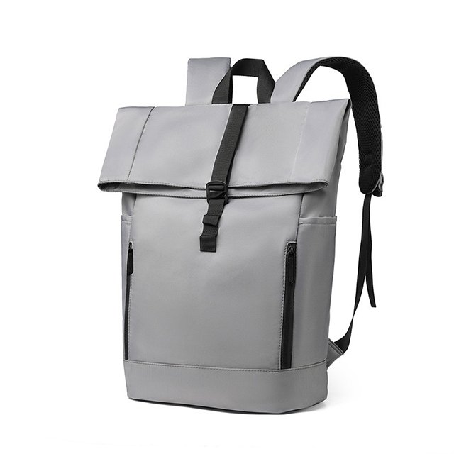 custom nylon laptop backpacks school roll top bag with usb daily life unisex waterproof large capacity laptop rolltop backpack