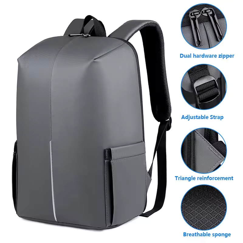 Factory Wholesale 14-15.6 Inches Daily school Rucksack Back Pack women men Business Waterproof PU Laptop Backpack