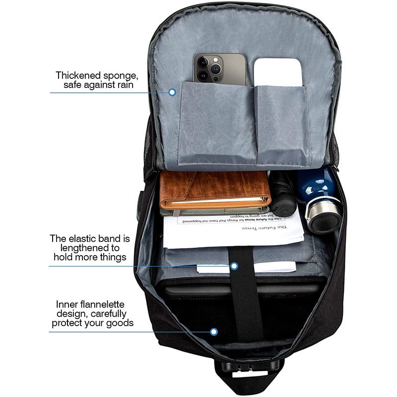 Top Selling Skateboard Laptop Backpack Rucksack Men Business Travel USB Charging Port Zipper Closure Polyester Lining School Use