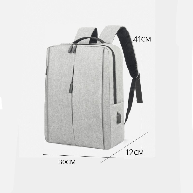 Custom Logo Multifunctional Simple Business Style Travel bag Waterproof Oxford Leisure Computer Laptop Backpack Bag With USB