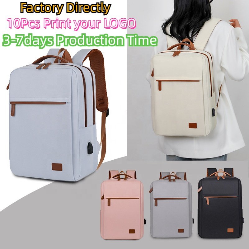Fashion Large Capacity Business Backpack with USB Charging Waterproof Oxford Outdoor Travel Bag Multifunctional Laptop Bag