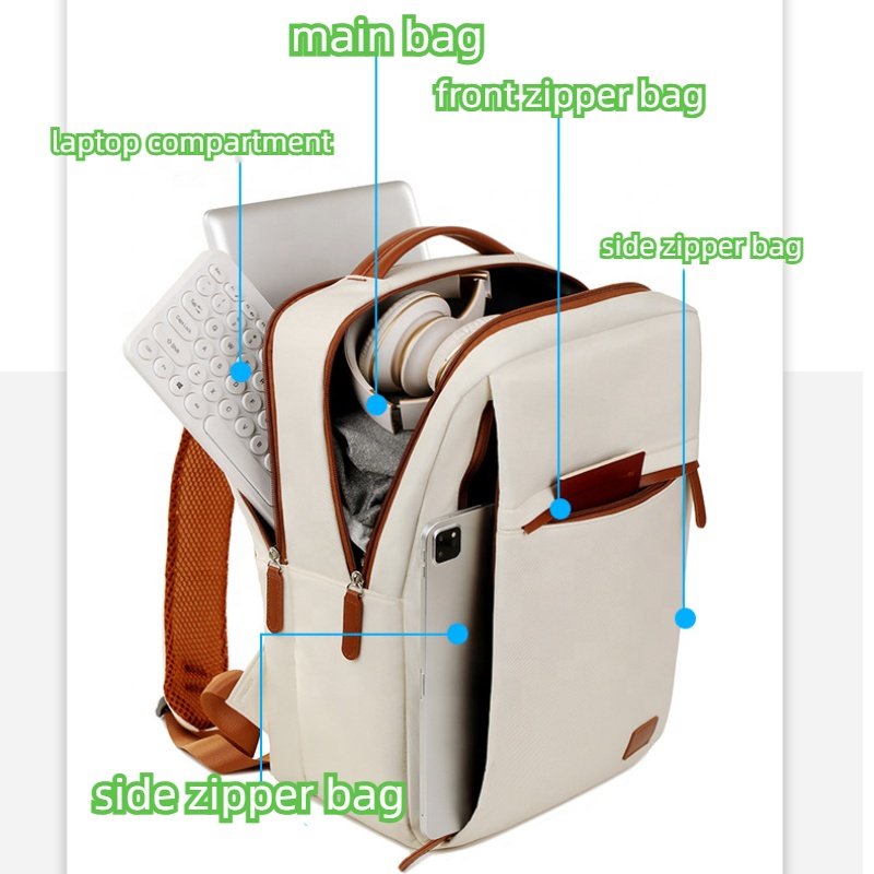 Fashion Large Capacity Business Backpack with USB Charging Waterproof Oxford Outdoor Travel Bag Multifunctional Laptop Bag