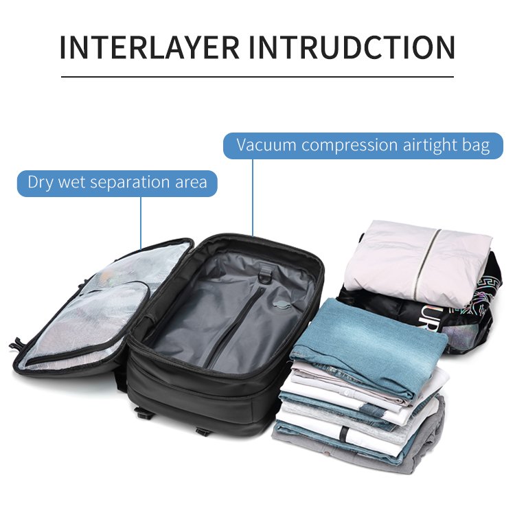 factory wholesale hot selling waterproof backpack large capacity travel backpack Laptop backpack business with USB charging
