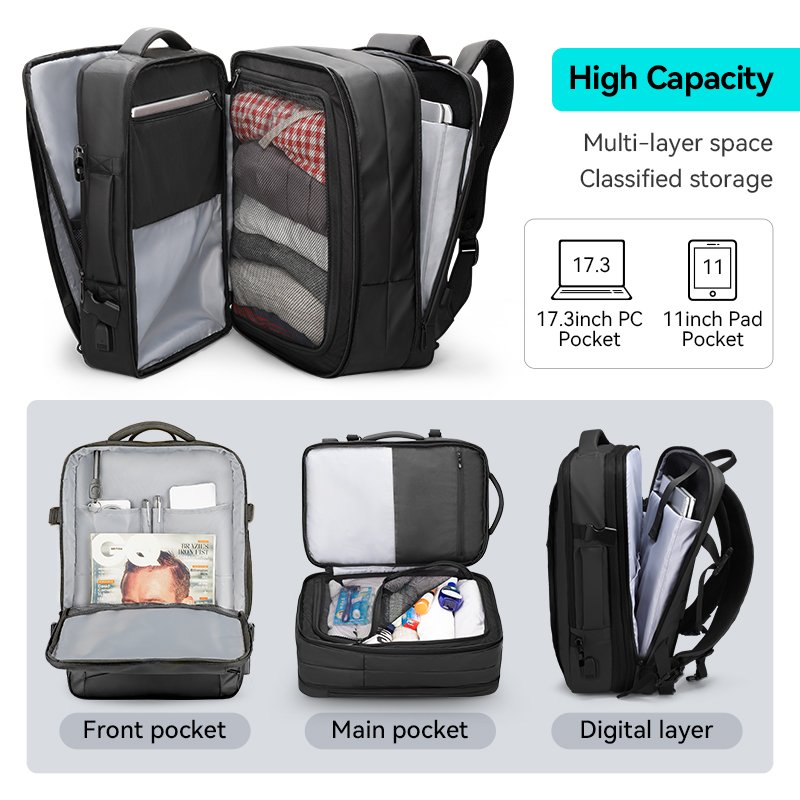 Mark Ryden Bakcpcak usb charging carry on Laptop Backpacks school bags business travel laptop backpack MR9299KR-B