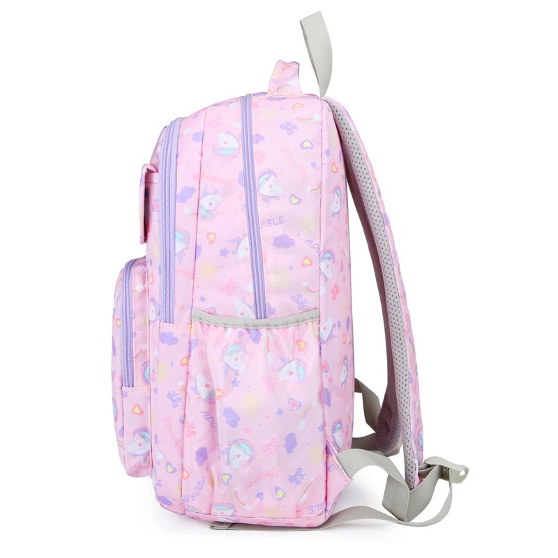 Fashion Printing Middle College School Bags Girls Student Laptop Backpack Lining Zipper Strap Outdoor Leisure Sports Nylon Cute