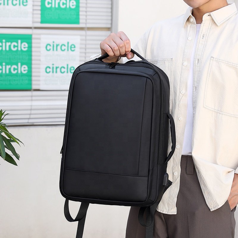 Laptop Backpack 15.6 inch Office Work Men Backpack Business Bag Unisex Black Multifunction Travel Backpack