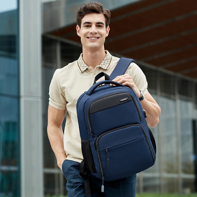 Mochila Men 18 inch Travel Business Laptop Backpack External USB Backpack Multi-function Waterproof Large Capacity Rucksack