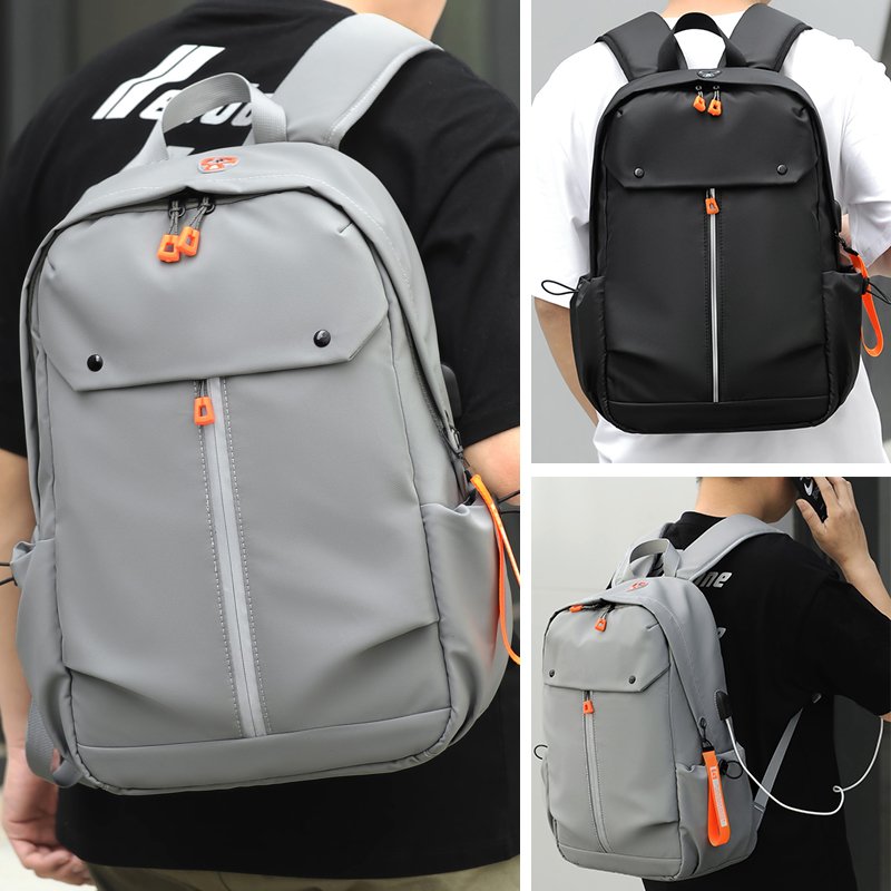 Custom Logo Fashion Design Oxford Fabric Rucksack Laptop Knapsack Waterproof Daypack with Usb Student Travel Backpack