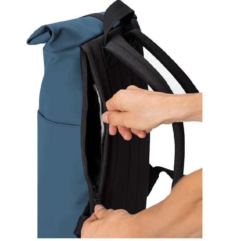 Rolling top backpack waterproof slim daily back pack business anti-theft laptop backpack for men