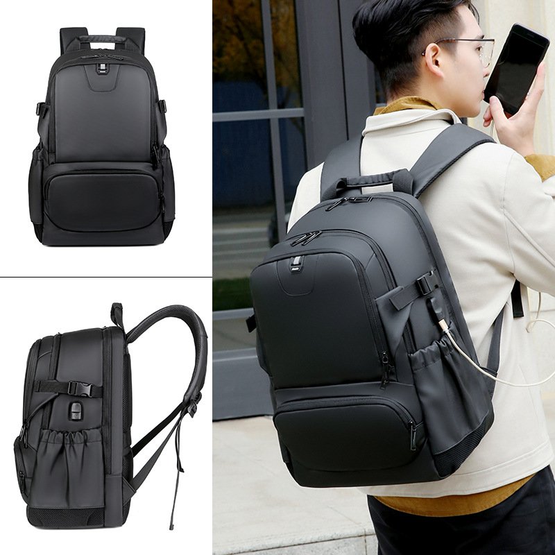 Waterproof Oxford Cloth Multifunctional Backpack USB Business Laptop Backpack Student Travel Men'S Computer Bag Manufacturer