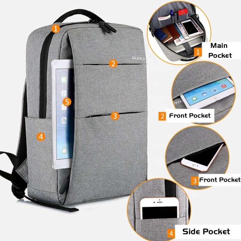 Good High Quality Design Antitheft Large Capacity Computer multifunctional Waterproof School Men Laptop Backpack