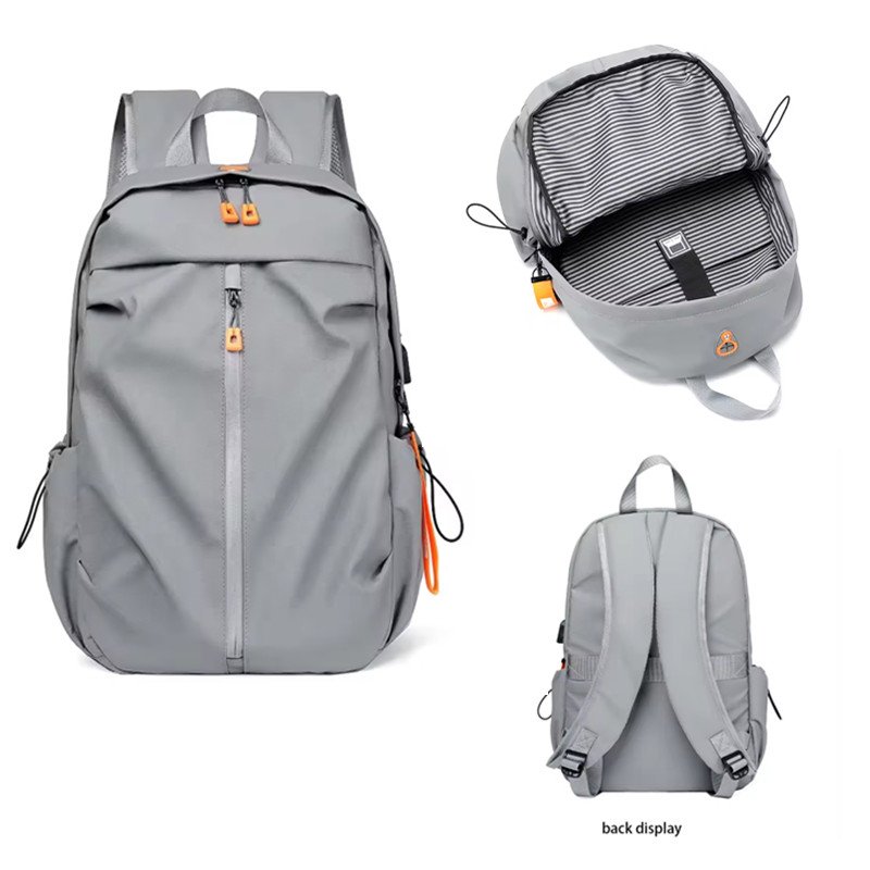 10Pcs Custom Logo Waterproof Computer Bag Laptop Backpack Business Travel Hiking Backpack with USB Laptop backpacks